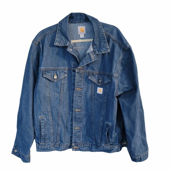 Carhartt Other - Carhartt Blue Denim Jacket Men’s XL | Classic Workwear Jean Jacket